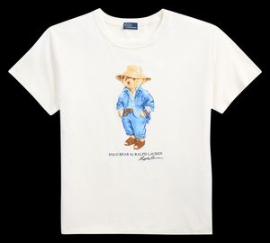 Polo Ralph Lauren - Tee-shirt imprimé en coton - Taille L - Blanc