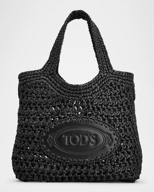 Mini Woven Top-Handle Bag