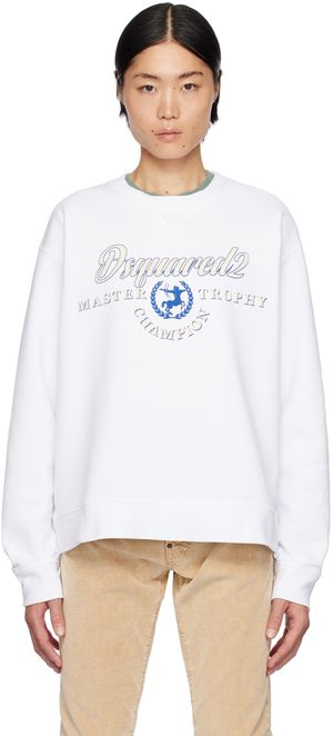Dsquared2 White Cool Fit Sweatshirt