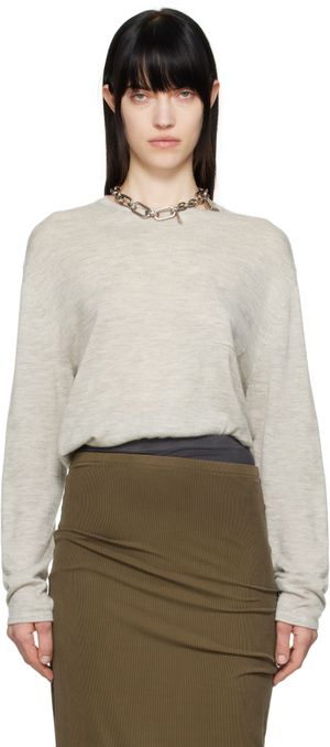 Acne Studios Pull gris en cachemire