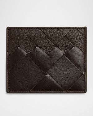 Men's Intrecciato 15 Degrade Leather Card Holder