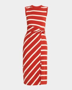 Cody Sleeveless Striped Midi Dress