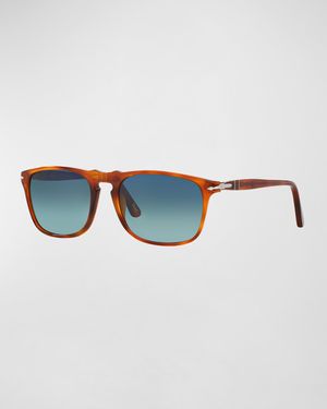 Men's Flat-Top Square Sunglasses - Gradient Polarized