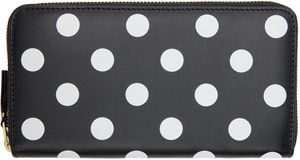 COMME des GARÇONS WALLETS Black Dots Zip Wallet