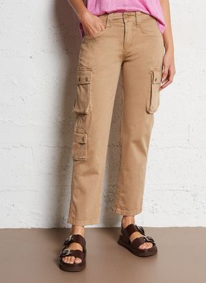 Le Temps Des Cerises - Pantalon droit en coton mélangé - Taille 34 - Blanc