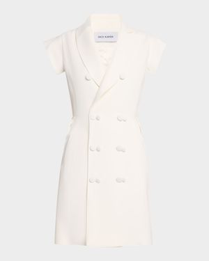 Double-Breasted Tuxedo Dress