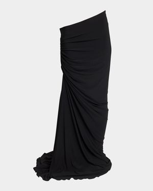 Ruched Long Skirt