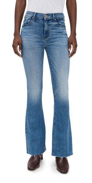 MOTHER The Weekender Fray Jeans Ride Hard Live Louder 26