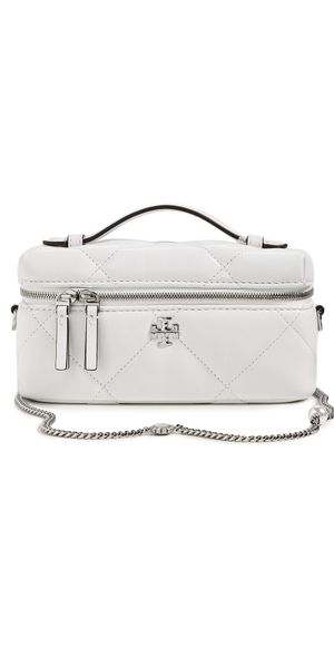 Tory Burch Kira Diamond Quilt Distressed Charm East Bag Blanc One Size