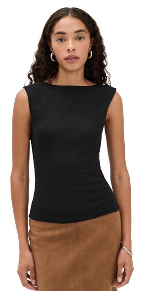 St. Agni Cotton Ballerina Top Black L