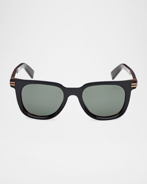 Men's Square Acetate Sunglasses