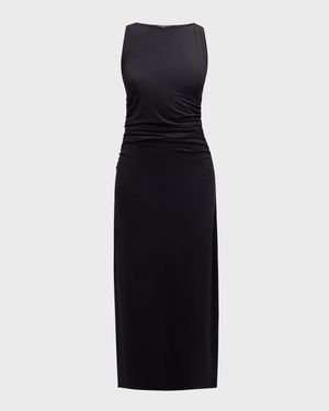 Luca Shirred Midi Dress