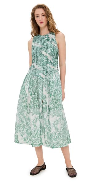 Atelier 17.56 Dolores Dress Green White S