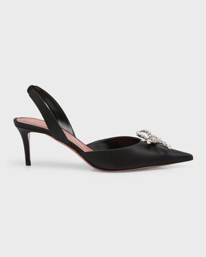 Rosie Slingback Satin Pumps