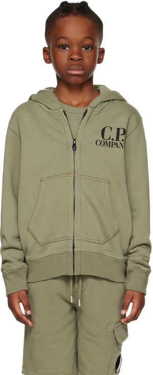 C.P. Company Kids Kids Green Basic Goggle Jacket