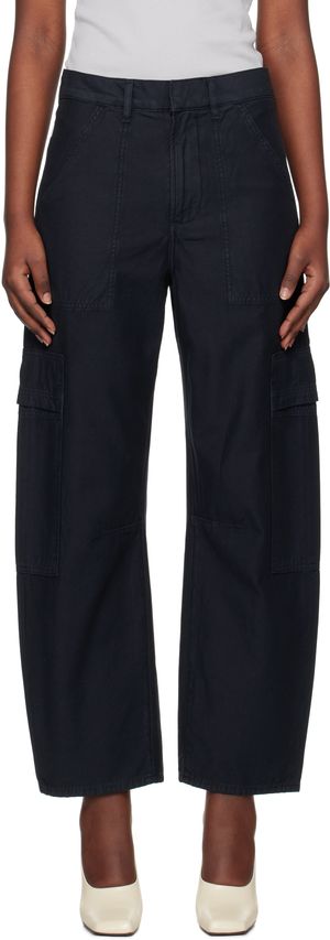 Citizens of Humanity Navy Marcelle Low Slung Easy Cargo Trousers