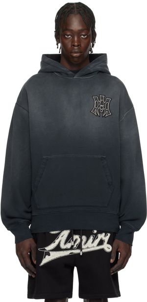 AMIRI Black 'MA' Hollywood Oversized Hoodie