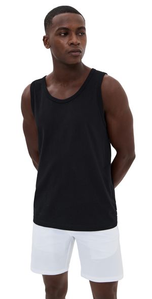 Reigning Champ Lightweight Jersey Slim Tank Top Black XS