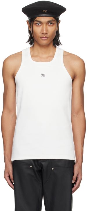 MISBHV White 'The M' Tank Top
