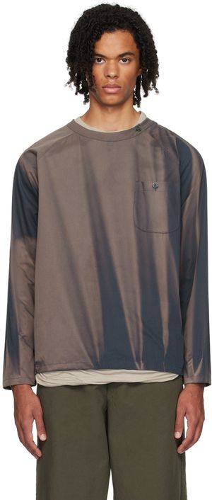 JiyongKim Navy Sun-Bleached Long Sleeve T-shirt
