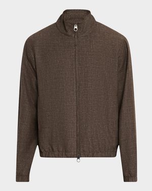 Men's Sopra Visso Linen Bomber Jacket