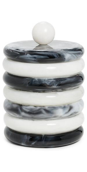 Jonathan Adler Como Ice Bucket Black/White One Size