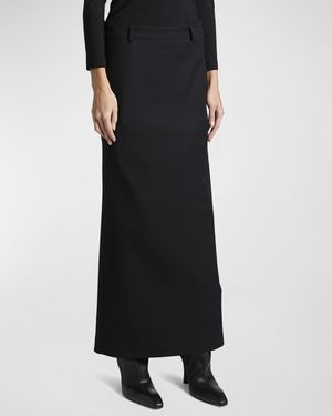 Barathea Maxi Tube Skirt