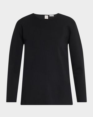 Compact Knit Crewneck Sweater