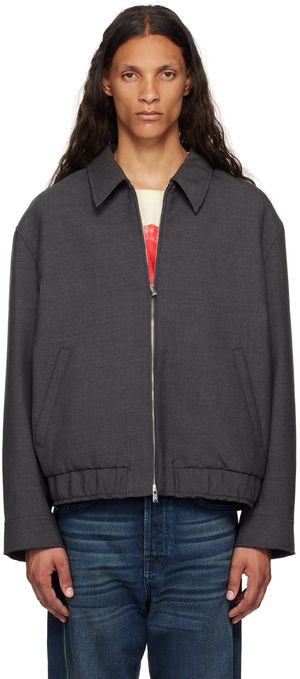 Lanvin Gray Classic Zipped Jacket