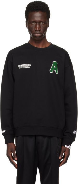 AAPE by A Bathing Ape Pull molletonné noir