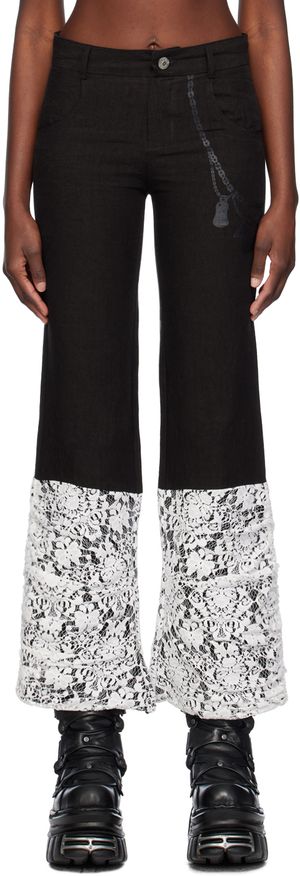VeniceW Black Sock Trousers