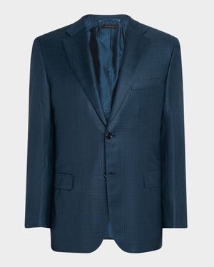 Men's Wool Tonal Prince of Wales Sport Coat