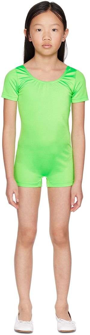 CRLNBSMNS Kids Green Scoop Neck Bodysuit