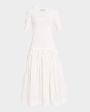 Patton Drop-Waist Midi Dress