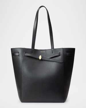 Dash Belt North-South Leather Tote Bag