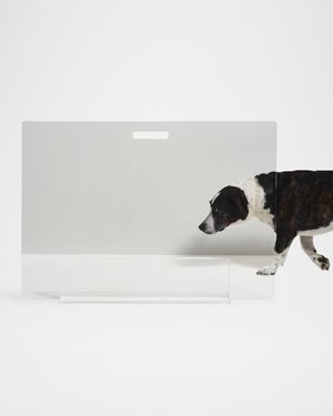 Clear Freestanding Pet Gate Panel, 32" Wide