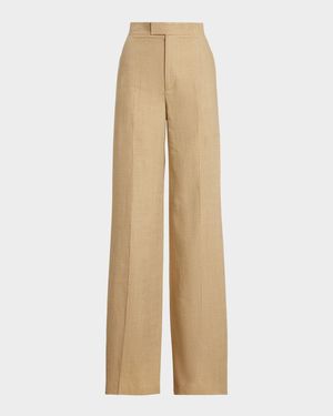 Dean Silk-Linen Twill Pants