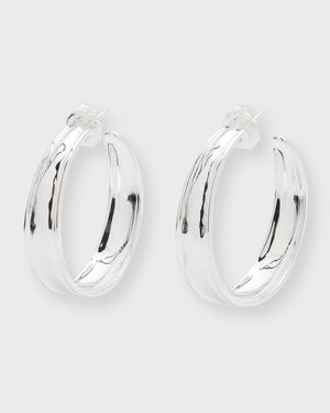 Goddess Hoop Earrings in Sterling Silver