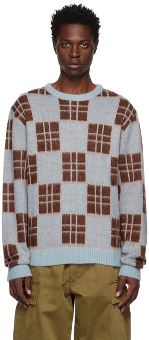 Awake NY Pull bleu à carreaux