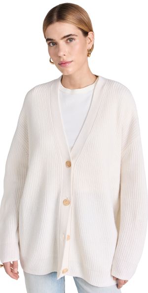 Jenni Kayne Cashmere Cocoon Cardigan Ivory XS