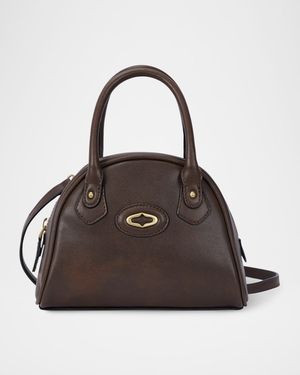 Crescent Leather Shoulder Bag