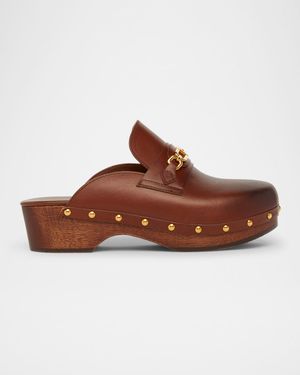 Whitney Leather Clogs
