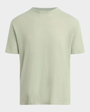 Men's Bespoke Cotton and Linen Crewneck T-Shirt