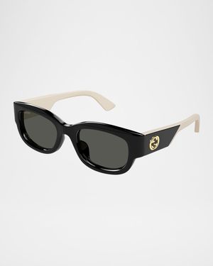 Logo Cat-Eye Acetate Sunglasses