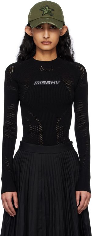 MISBHV Haut noir en tricot Future - SPORT
