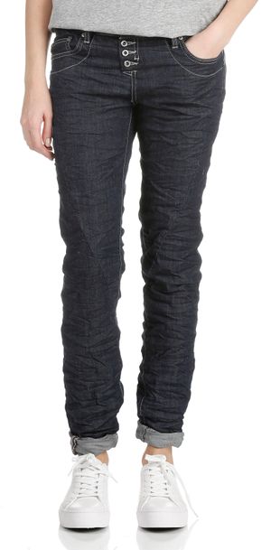 Please - Jean slim taille normale boutonné - Taille L - Bleu
