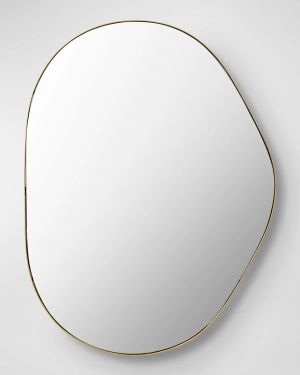 Aamnah 40" Free-Form Wall Mirror, Gold