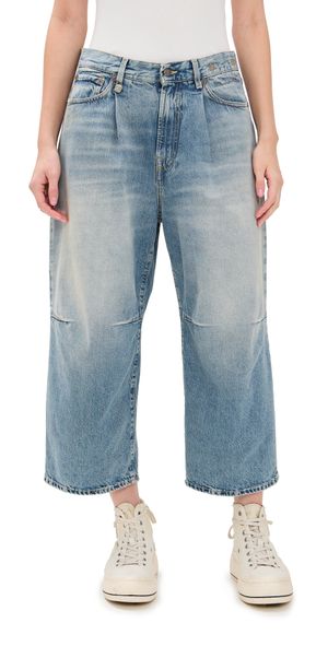 R13 Crop Wide Leg Jeans Veiled Blue 26