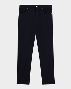 Men's Wool Straight Fit Five-Pocket Pants