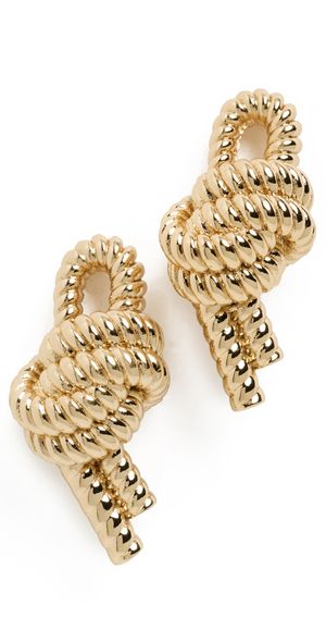 rabanne Marine Knot Earrings Gold One Size